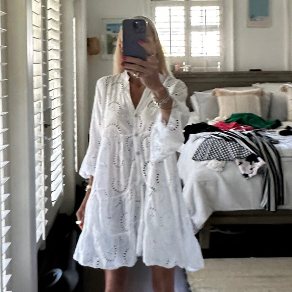 Oh My Stars White Mini Dress